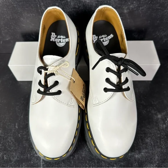DR DOC MARTENS 1461 BEX SMOOTH LEATHER OXFORD WOMENS SHOES SIZE 8 3 EYE NEW - Picture 2 of 10